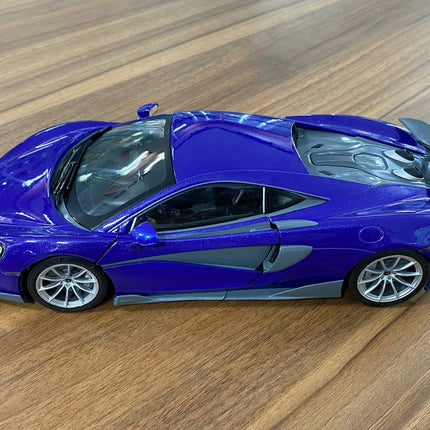 1/18 Diecast McLaren 600LT Coupe Purple Solido Miniature Model Car - collectible scale model car