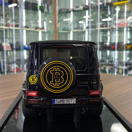 MotorHelix 1:18 Resin Mercedes-Benz AMG G63 Bitcoin Black - premium collector scale model