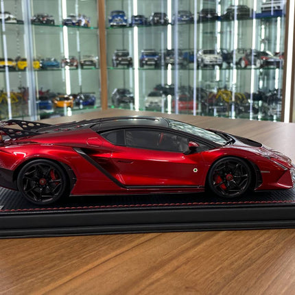 MR Collection Lamborghini Invencible 1/18 Resin Model Rosso Efesto - fine detailed model replica