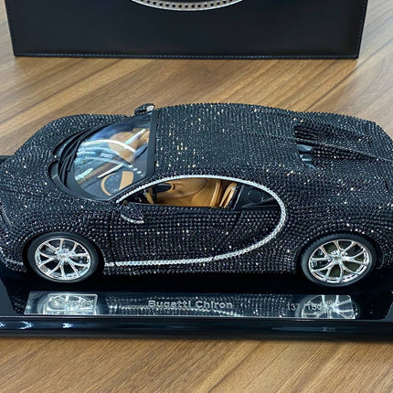 Bugatti Chiron 2016 1:18 Crystal Version Diecast Model Car | Bburago - fine detailed model replica