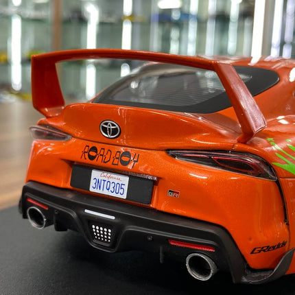Solido Toyota Supra GR Tribute 2024 1:18 Orange Diecast Model Car - fine detailed model replica