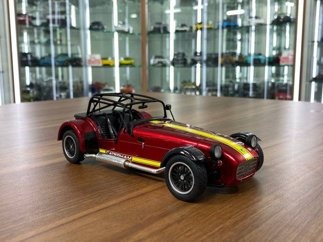 1/18 Diecast Solido CATERHAM SEVEN 275 Academy 2014 in red/yellow - detailed collector display model