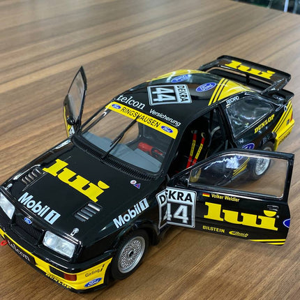 Solido Ford Sierra RS 500 1/18 Diecast Model Partial Opening Black - detailed die-cast style model