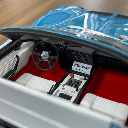 GT Spirit 1/18 Lamborghini Miura Roadster Blue Resin Scale Model Car - collector edition scale model