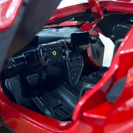Bburago Ferrari FXX-K EVO 1/18 Red Diecast Model Car - detailed die-cast style model