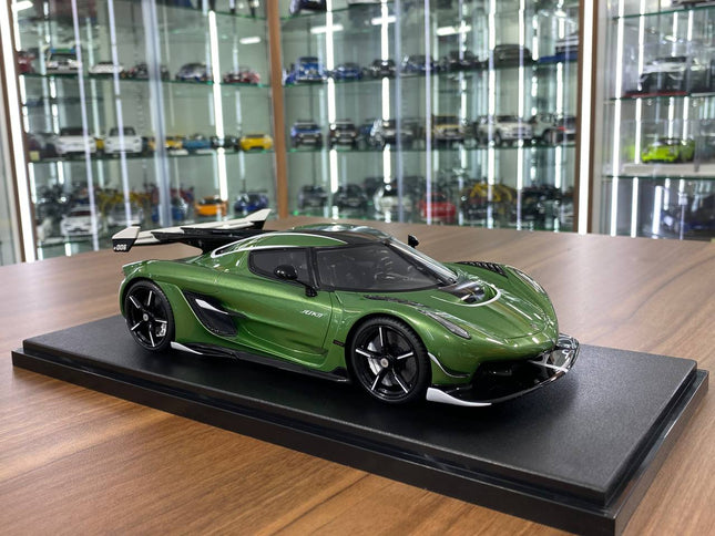 GT Spirit 1:18 Koenigsegg Jesko Attack Plus Green Resin Model - detailed collector display model