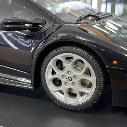 AutoArt Lamborghini Diablo 6.0 Metallic Black 1:18 Diecast Model Car - scale model collectible piece