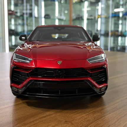 AutoArt Lamborghini Urus Red 1:18 Diecast Model Car - studio product photo of the scale model
