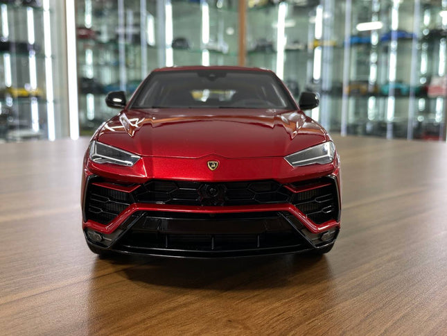 AutoArt Lamborghini Urus Red 1:18 Diecast Model Car - studio product photo of the scale model