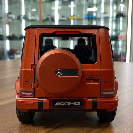 Minichamps Mercedes-Benz G 63 AMG 1/18 Diecast Model Copper Orange Magno - premium collector scale model