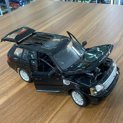 Bburago Land Rover Range Rover Sport 1/18 Diecast Model Car Black - collector edition scale model