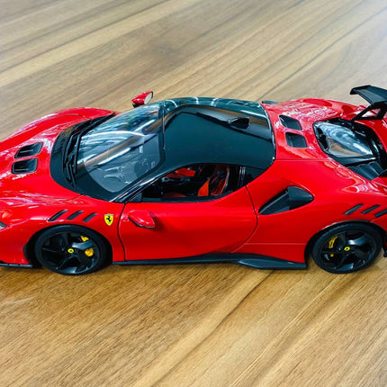 Bburago 1/18 Ferrari SF90 XX Stradale Red Diecast Model Car - scale model for display