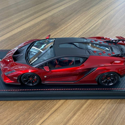 MR Collection Lamborghini Invencible 1/18 Resin Model Rosso Efesto - scale model for display