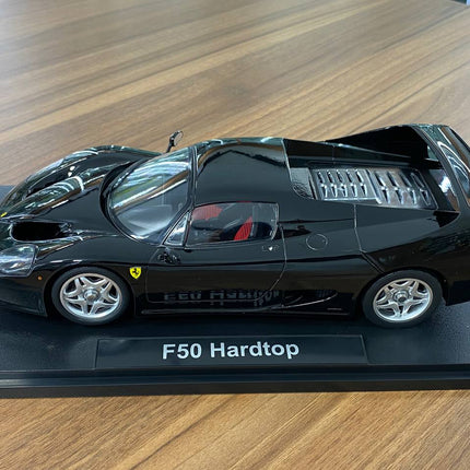KK Scale Ferrari F50 Hardtop 1:18 Black Diecast Model Car - scale model for display