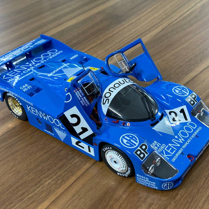 Solido Porsche 956LH-24H 1983 1/18 Diecast Model Car Blue - collector edition scale model