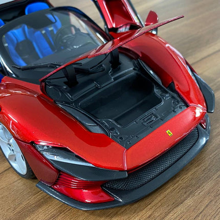 Bburago Ferrari Daytona SP3 1/18 Diecast Full Opening Glossy Red - showroom-quality model replica