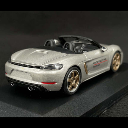 Porsche 718 Boxster 25 Years Travel Experience 1:43 Minichamps – Silver - view 6