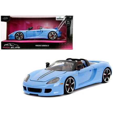 https://cdn.shopify.com/s/files/1/0504/9925/6496/files/porsche-carrera-gt-convertible-blue-with-black-stripes-pink-slips-series-124-diecast-model-car-by-jada-398093.jpg?v=1748419009