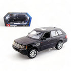 1/18 Diecast Range Rover Sport Black Car Bburago Scale Model Car - detailed collector display model