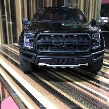 1/18 Diecast Ford Raptor Black GT Spirit Scale Model Car - studio product photo of the scale model