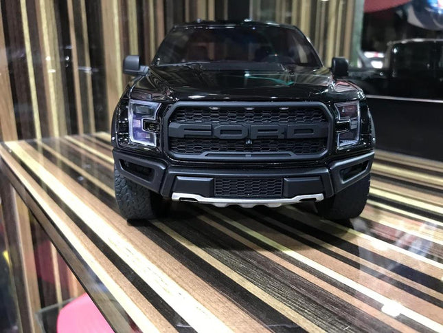 1/18 Diecast Ford Raptor Black GT Spirit Scale Model Car - studio product photo of the scale model