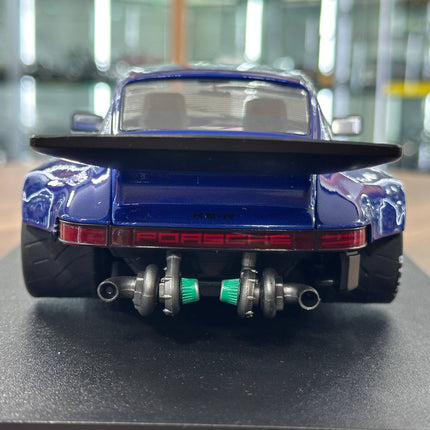 Solido Porsche KS-R 2022 1:18 Blue Metallic Diecast Model Car - detailed die-cast style model