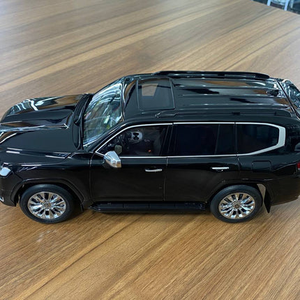 LCD Model Toyota Land Cruiser LC300 ZX Black 1:18 Diecast Model Car - premium collector scale model