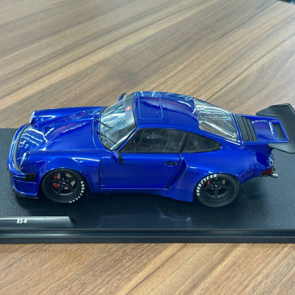 Solido Porsche KS-R 2022 1:18 Blue Metallic Diecast Model Car - premium collector scale model