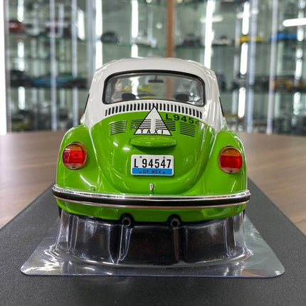 Solido Volkswagen Beetle 1303 Mexican Taxi 1974 1:18 Green Diecast Model - detailed model car replica
