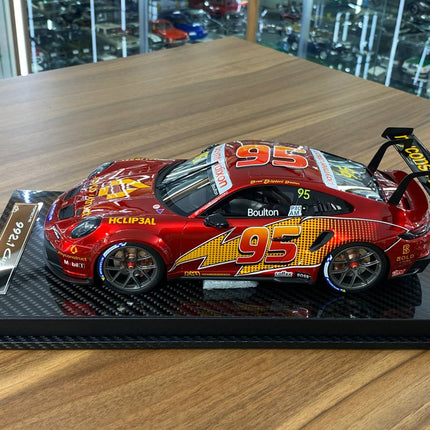 VIP Models Porsche 992.1 Cup #95 McQueen Decal 1:18 Resin Model - collector edition scale model