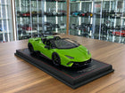 MR Collection 1:18 Lamborghini Huracan Performante Spyder Verde Mante Pearl Resin - detailed collector display model