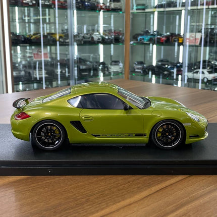 GT Spirit 1:18 Porsche (987.2) Cayman R 2012 Green Limited Edition Resin Model - collectible scale model car