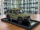 Motor-Helix 1:18 Mercedes-Benz G-Class G63 AMG W463 V8 Biturbo 2019 Army Green Diecast Model Car - detailed collector display