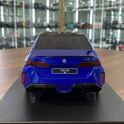 GT Spirit 1/18 BMW M5 G90 Blue Metallic Resin Model - fine detailed model replica