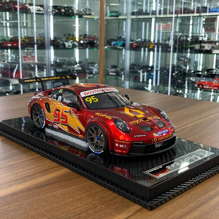 VIP Models Porsche 992.1 Cup #95 McQueen Decal 1:18 Resin Model - detailed collector display model