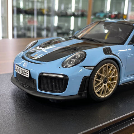 GT Spirit Porsche 911 (991.2) GT2 RS 1:18 Gulf Blue Limited Edition Diecast Model Car - detailed die-cast style model