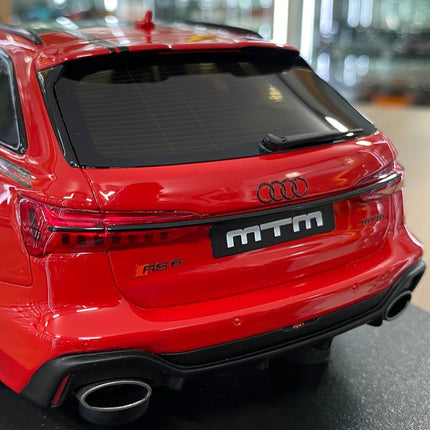 GT Spirit Audi RS 6 (C8) AVANT MTM 2021 1:18 Red Resin Diecast Model - detailed die-cast style model