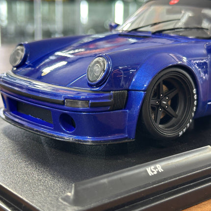 Solido Porsche KS-R 2022 1:18 Blue Metallic Diecast Model Car - showroom-quality model replica