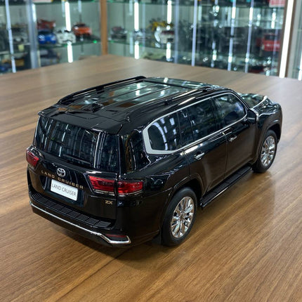 LCD Model Toyota Land Cruiser LC300 ZX Black 1:18 Diecast Model Car - fine detailed model replica