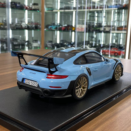 GT Spirit Porsche 911 (991.2) GT2 RS 1:18 Gulf Blue Limited Edition Diecast Model Car - fine detailed model replica