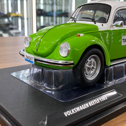 Solido Volkswagen Beetle 1303 Mexican Taxi 1974 1:18 Green Diecast Model - scale model collectible piece