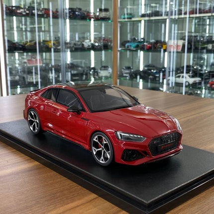 GT Spirit 1:18 Audi RS 5 Competition Coupe 2023 Dark Red Diecast Model Car Limited Edition - detailed collector display model