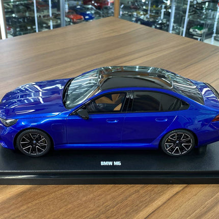 GT Spirit 1/18 BMW M5 G90 Blue Metallic Resin Model - scale model for display
