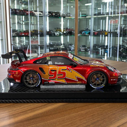 VIP Models Porsche 992.1 Cup #95 McQueen Decal 1:18 Resin Model - collectible scale model car
