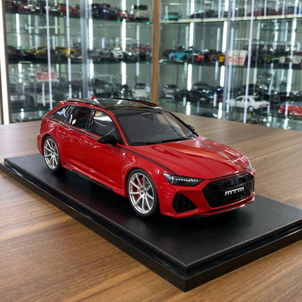 GT Spirit Audi RS 6 (C8) AVANT MTM 2021 1:18 Red Resin Diecast Model - detailed collector display model