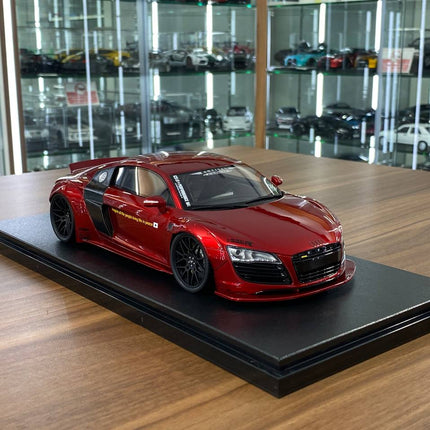 GT Spirit 1/18 Audi R8 LBWK 2022 Red Resin Model Car - detailed collector display model