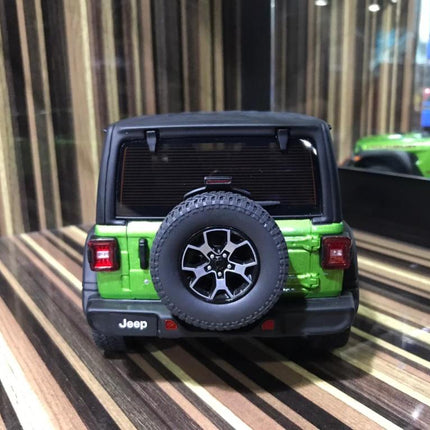 GT Spirit Jeep Rubicon 1:18 Green Resin Model Car - collectible scale model car