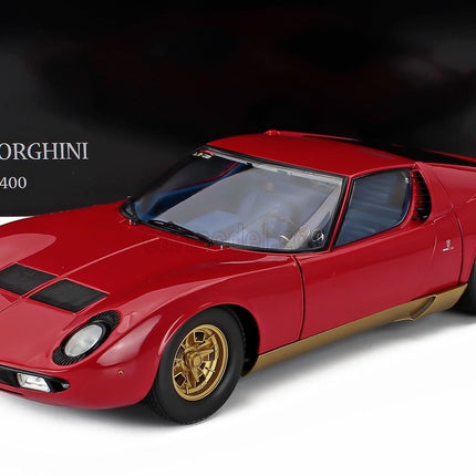 Kyosho Lamborghini Miura P400 Red Gold 1:12 scale model