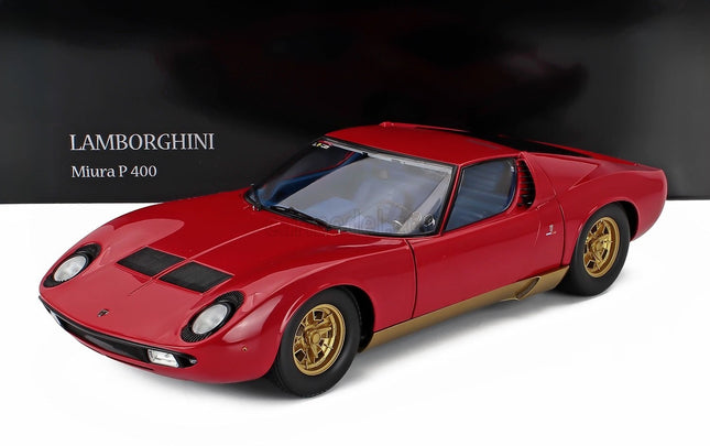Kyosho Lamborghini Miura P400 Red Gold 1:12 scale model