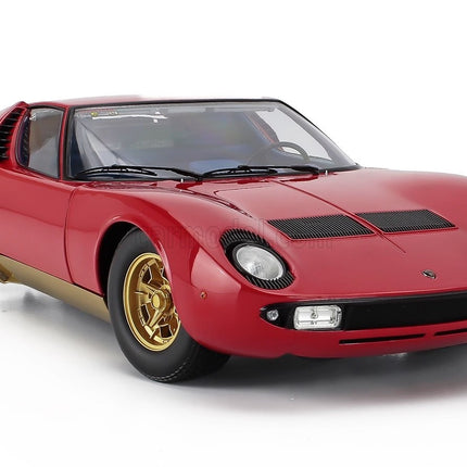 Kyosho Lamborghini Miura P400 Red Gold 1:12 scale model